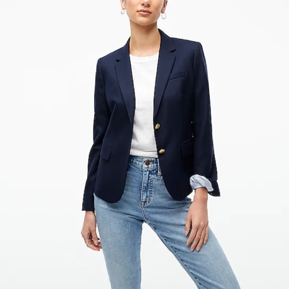 J Crew Schoolboy Navy Blazer